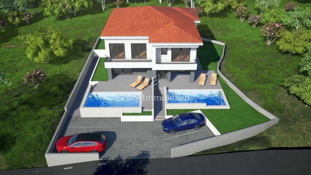 Novogradnja z bazenom in vrtom