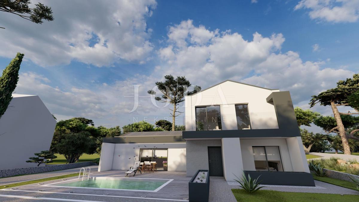 Moderna vila z bazenom - v gradnji