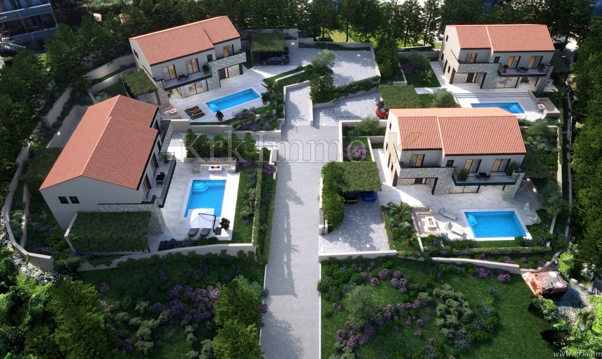 Nov kompleks mediteranskih hiš na odlični lokaciji v bližini morja