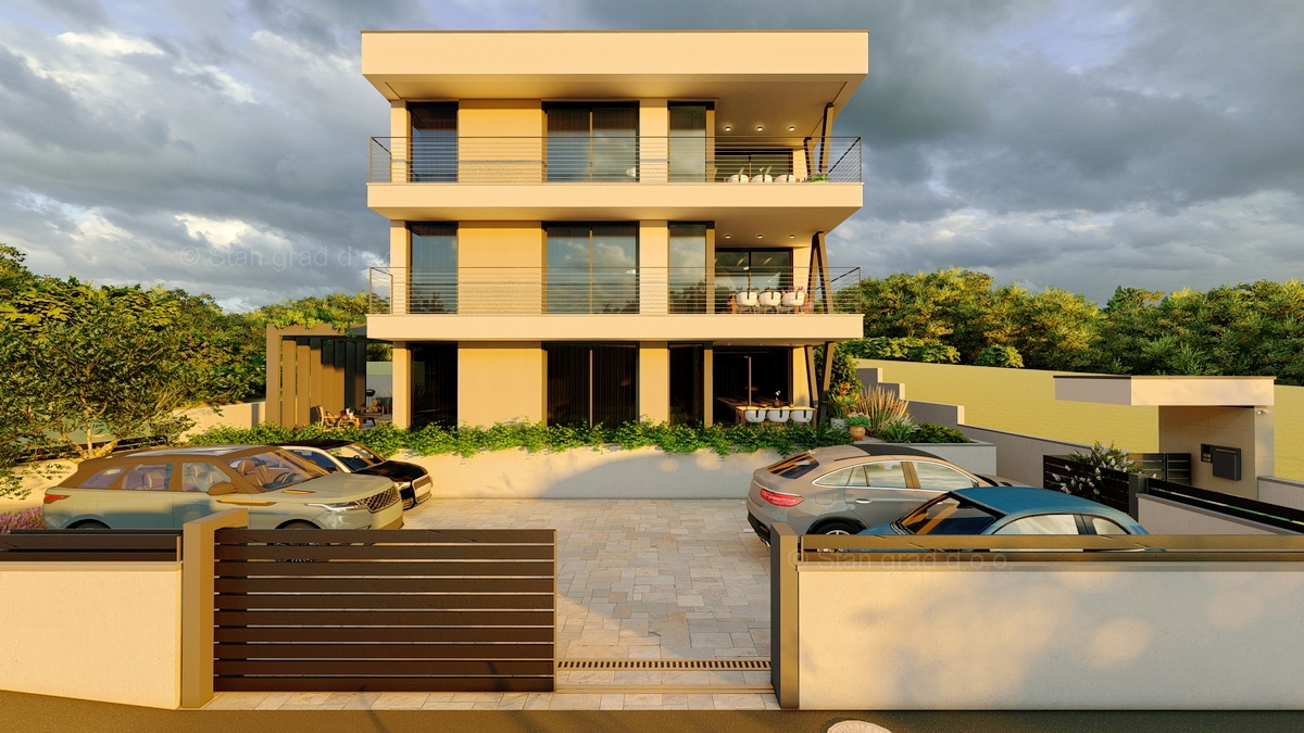 Mesto Krk, moderna novogradnja s pogledom na morje, PRODAJA!