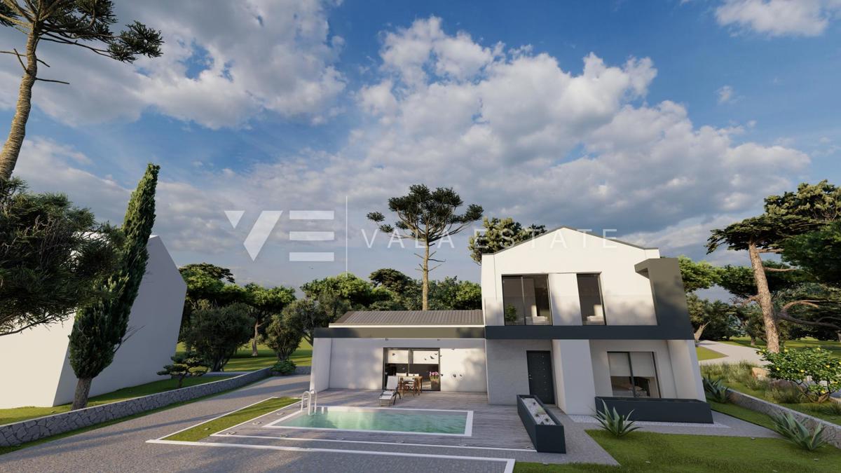 NOVA VILLA Z BAZENOM IN POGLEDOM NA MORJE